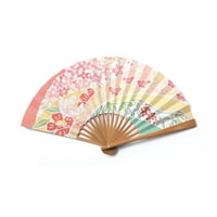 型染め絵扇子　<花福>　SS05-1