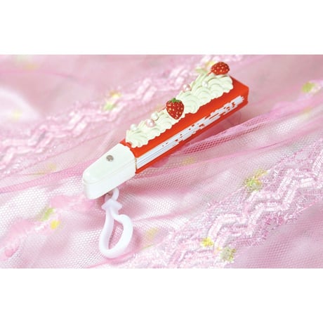 スライド扇子 ぷちプル・スイーツ　＜イチゴのショートケーキ＞SY01-1