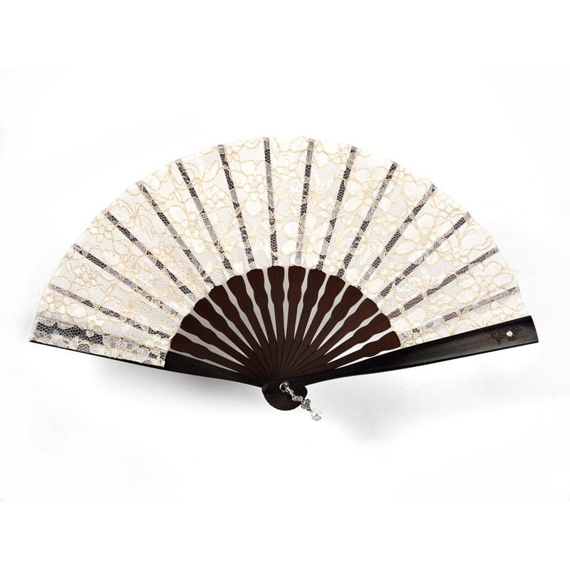 黒檀扇子 Ebene エベーヌ <アイボリー>SS04-1 | 風扇堂（by四国団扇） 