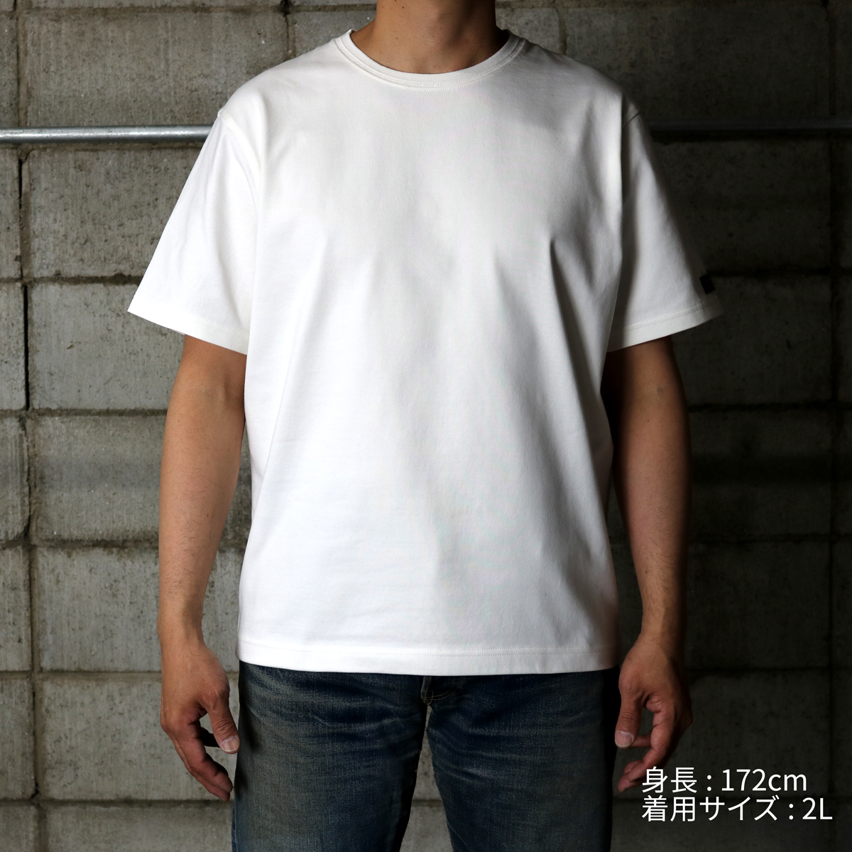 HOFI-021 オーガニック超長綿 タック襟Tシャツ：ナチュラル | 東大阪