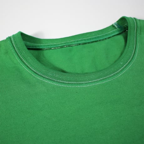 HOFI-021 オーガニック超長綿 タック襟Ｔシャツ：グリーン