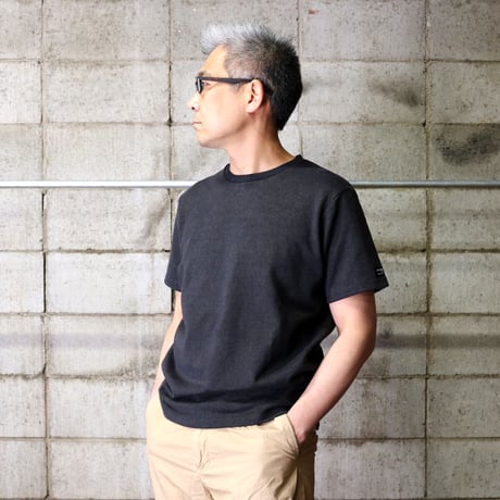HOFI-012 リネンコットンモンスターオンスＴシャツ：チャコール