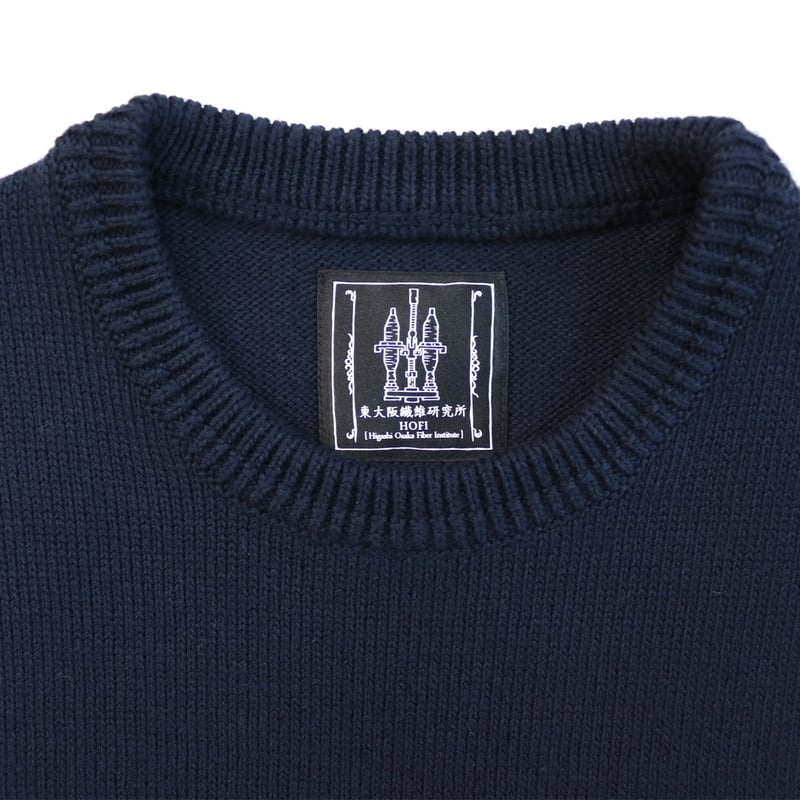 HARVESTY ネイビー ウールセーター A51803 HARVESTY ネイビー ウール