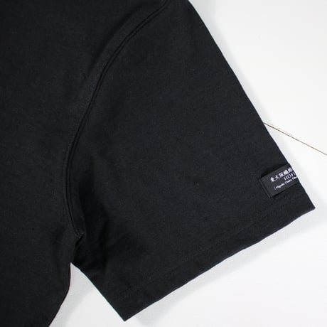HOFI-052 リネンコットン強撚Ｔシャツ：ブラック