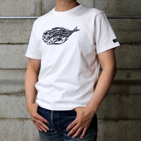 HOFI-028 ケシゴムハンコＴシャツ：アジの開き