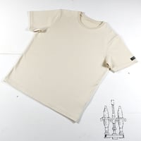 HOFI-021 オーガニック超長綿 タック襟Ｔシャツ：ナチュラル