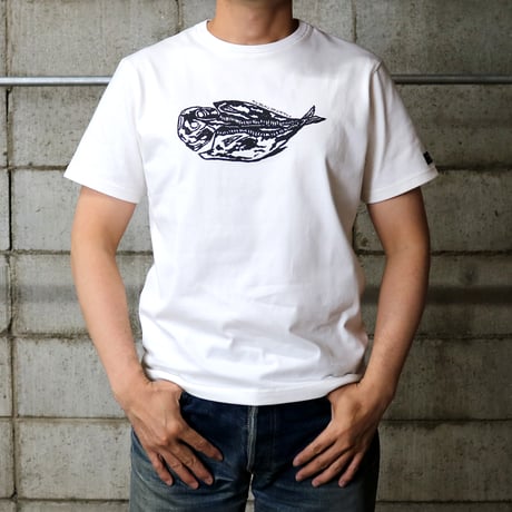 HOFI-028 ケシゴムハンコＴシャツ：アジの開き