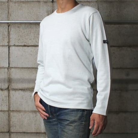 HOFI-049［モンスターオンス］リネンウール長袖Ｔシャツ：ミスト