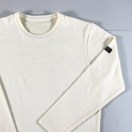 HOFI-049［モンスターオンス］リネンウール長袖Ｔシャツ：アイボリー