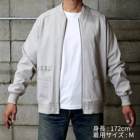 HOFI-025 ペルー超長綿モンスターオンスブルゾン：チャコールネイビー