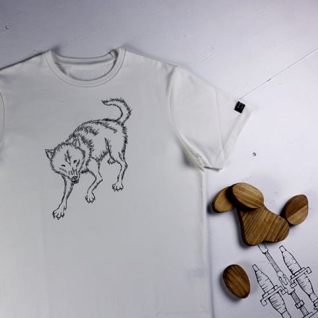 HOFI-028 ペンアートＴシャツ：30. ニホンオオカミ