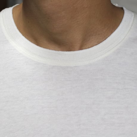HOFI-052 リネンコットン強撚Ｔシャツ：ホワイト