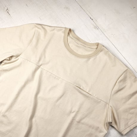 HOFI-019 インド超長綿 シームポケットＴシャツ：生成り