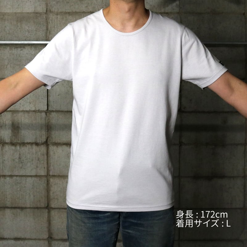 HOFI-015 インド超長綿 強撚Tシャツ：シルバー | 東大阪繊維研究所