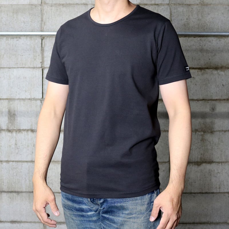 HOFI-015 インド超長綿 強撚Tシャツ：チャコール | 東大阪繊維研究所