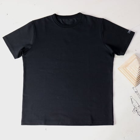 HOFI-017 エジプト超長綿 ハイツイストＴシャツ：ブラック