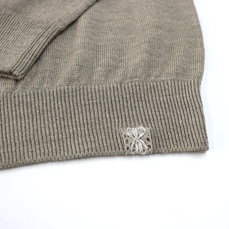 【亜麻色雑貨店】AZ-02-003 ウールリネンプルオーバー：Beige レディース