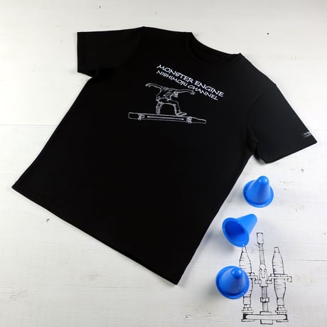 HOFI-028 ペンアートＴシャツ：19. 西森チャンネル （ロングスケボー）