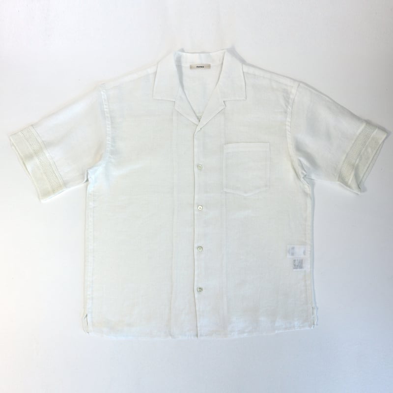 リネン ホワイト 半袖シャツ フレンチリネン 半袖サファリシャツ ホワイト – MINIMAL