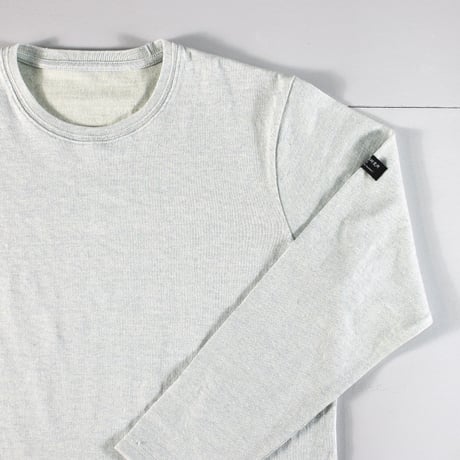 HOFI-049［モンスターオンス］リネンウール長袖Ｔシャツ：ミスト