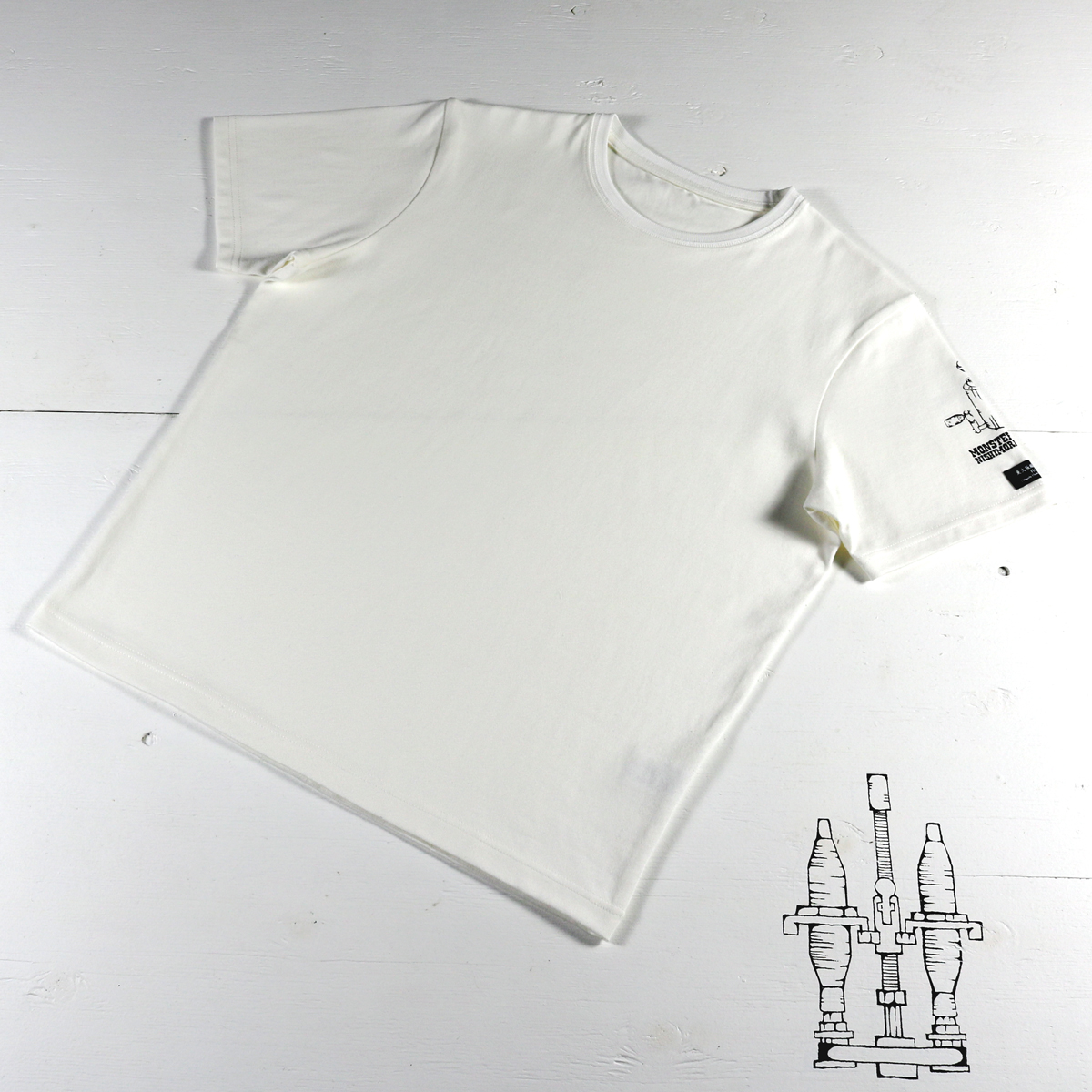 HOFI-028 ペンアートTシャツ：42. 西森チャンネル（袖：飴回し機