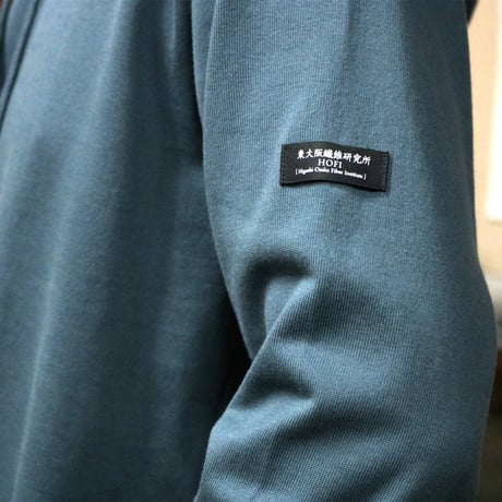 HOFI-035 [HOODIE] reboot vintage code.02：ティールブルー