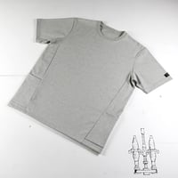 HOFI-024 ペルー超長綿 サイドポケットＴシャツ：グレー