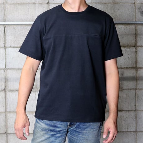 HOFI-019 インド超長綿 シームポケットＴシャツ：ブラック