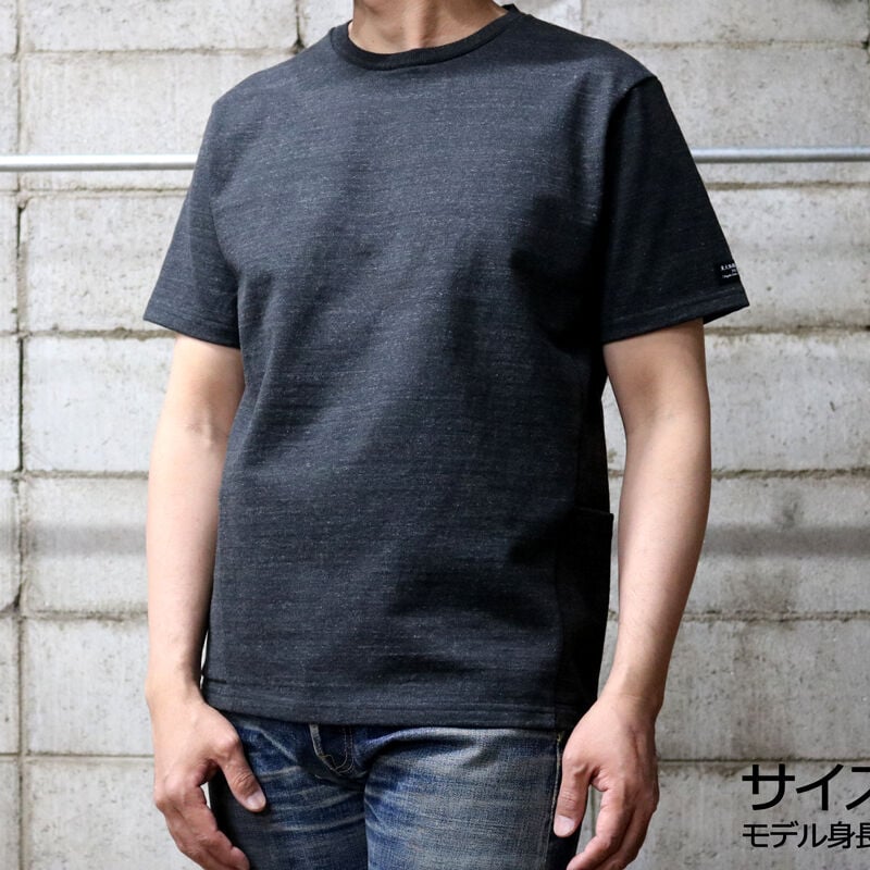 ひとちん　0331 HOFI-013 ペルー超長綿 モンスターオンスTシャツ：チャコール | 東