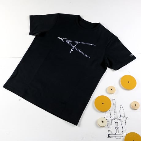 HOFI-028 ペンアートＴシャツ：33. 製図コンパス