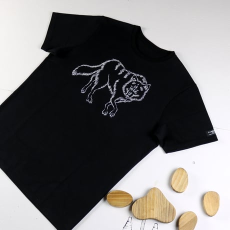 HOFI-028 ペンアートＴシャツ：31. ハイイロオオカミ