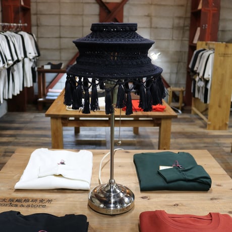 【Double virtue】hand-knit lamp shade：ネイビー