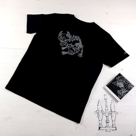 HOFI-028 ペンアートＴシャツ：9. COMA (dog+bone)