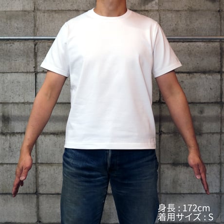 HOFI-027-emb [SHIRO-T] reboot vintage code.01（撚糸機 ホワイト刺繍）