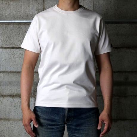 HOFI-021 オーガニック超長綿 タック襟Ｔシャツ：アッシュ