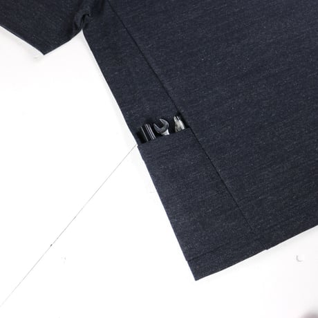 HOFI-024 ペルー超長綿 サイドポケットＴシャツ：ネイビー