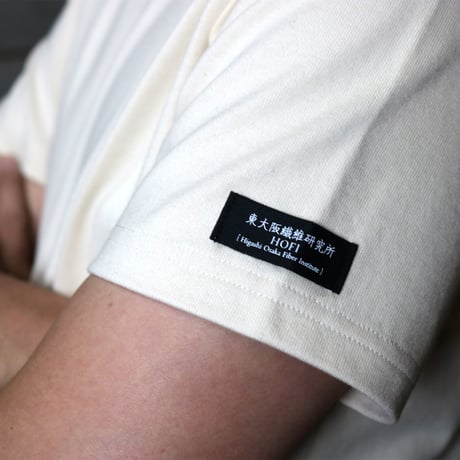 HOFI-021 オーガニック超長綿 タック襟Ｔシャツ：ナチュラル