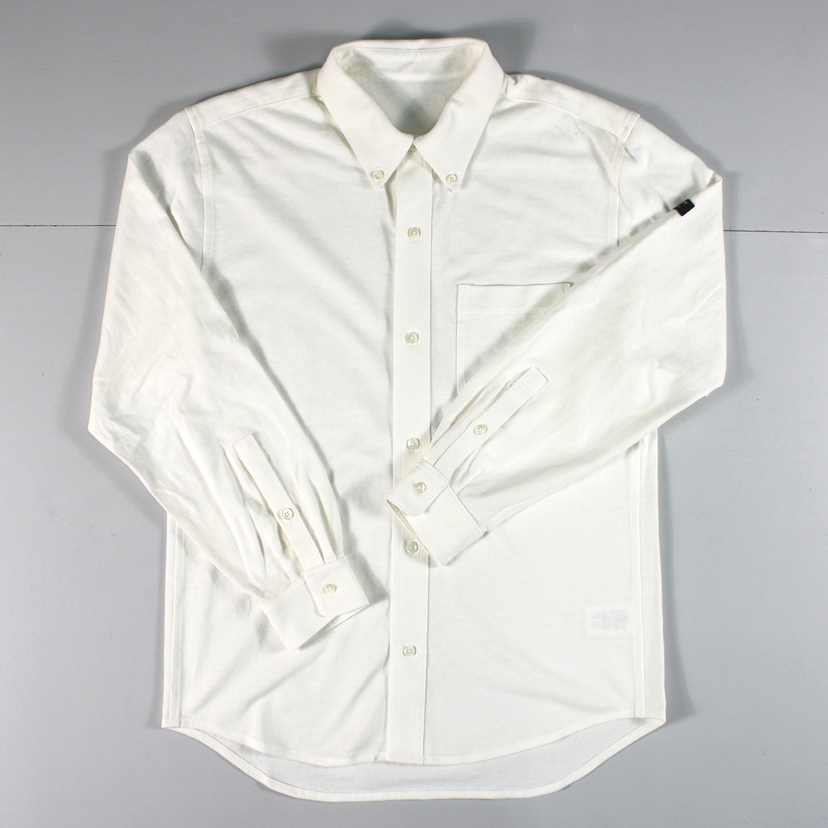 定価5.4万円 新品タグ付き✨️MORABITO BLANC リネンシャツ 袖調節 HOFI-044 リネンコットン強撚 長袖シャツ：ホワイト | 東大阪