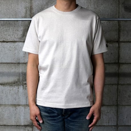 HOFI-024 ペルー超長綿 サイドポケットＴシャツ：ベージュ