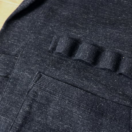 HOFI-025 ペルー超長綿モンスターオンスブルゾン：チャコールネイビー