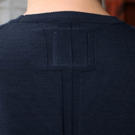 HOFI-045 コットン強撚 半袖プルオーバー：ブラック