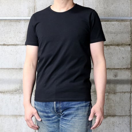 HOFI-015 インド超長綿 強撚Ｔシャツ：ブラック