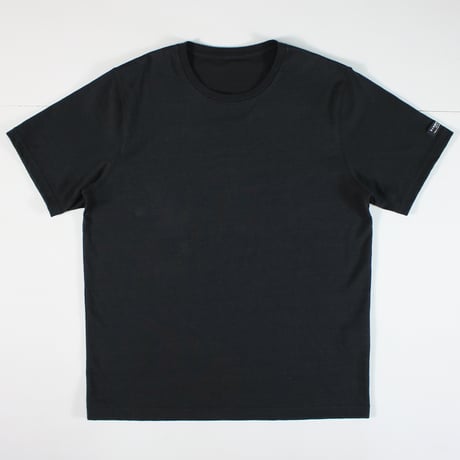 HOFI-052 リネンコットン強撚Ｔシャツ：ブラック