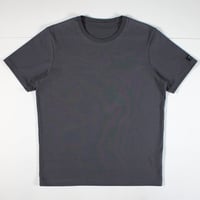HOFI-021R オーガニック超長綿 タック襟Ｔシャツ：撚り杢スティール