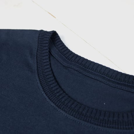 HOFI-019 インド超長綿 シームポケットＴシャツ：ネイビー