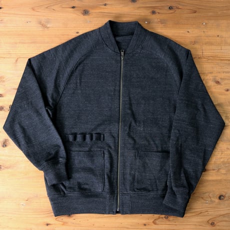 HOFI-025 ペルー超長綿モンスターオンスブルゾン：チャコールネイビー