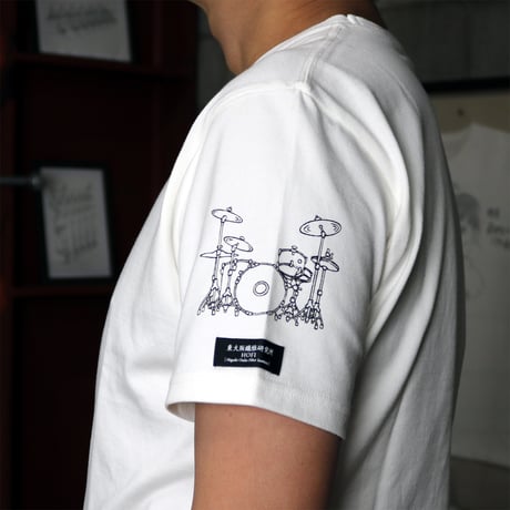 HOFI-028 ペンアートＴシャツ：46. 袖 ドラムセット