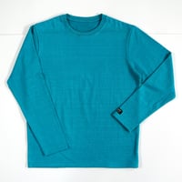 HOFI-016 リネンウールモンスターオンス 長袖Ｔシャツ：ターコイズ