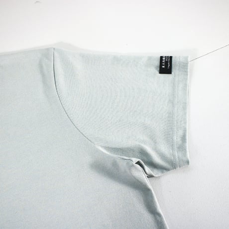 HOFI-021R オーガニック超長綿 タック襟Ｔシャツ：デニム杢