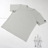 HOFI-029 スーピマ超長綿 強撚Ｔシャツ：シルバーグレー